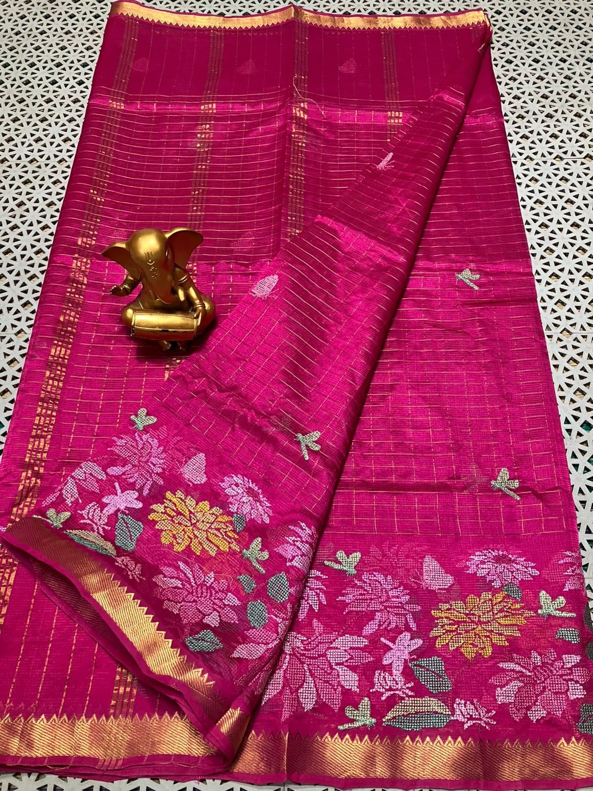 Mangalagiri 50K Checks Embroidery